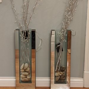Mirrored Glass Vases